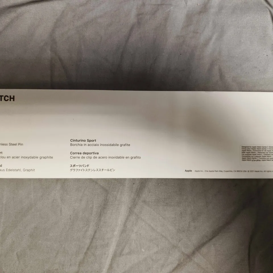 BOXED APPLE WATCH STRAP - MIDNIGHT SPORT BAND - 45MM