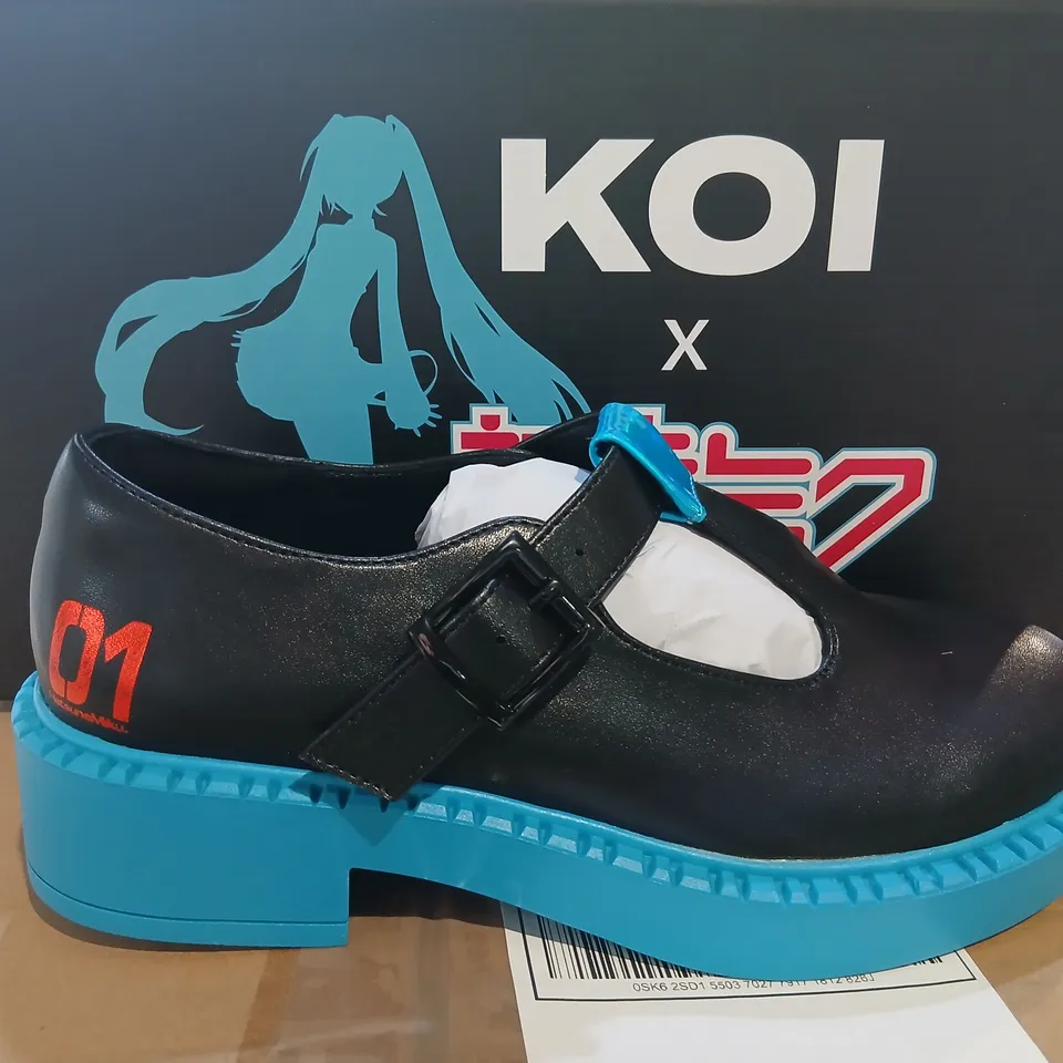 BOXED KOI MIKU TALE MARY JANES BLACK SIZE 4
