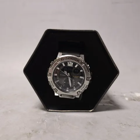 BOXED CASIO G-SHOCK G-STEEL CARBON CORE GUARD 50MM SOLAR WATCH