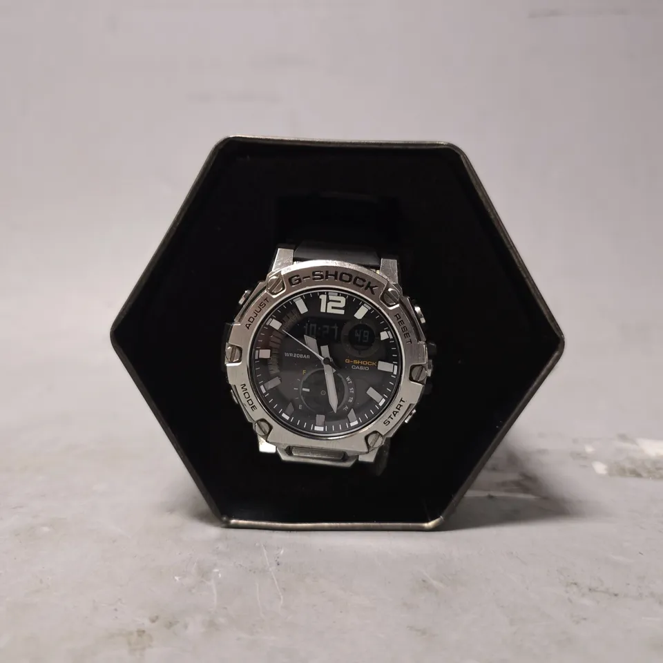 BOXED CASIO G-SHOCK G-STEEL CARBON CORE GUARD 50MM SOLAR WATCH