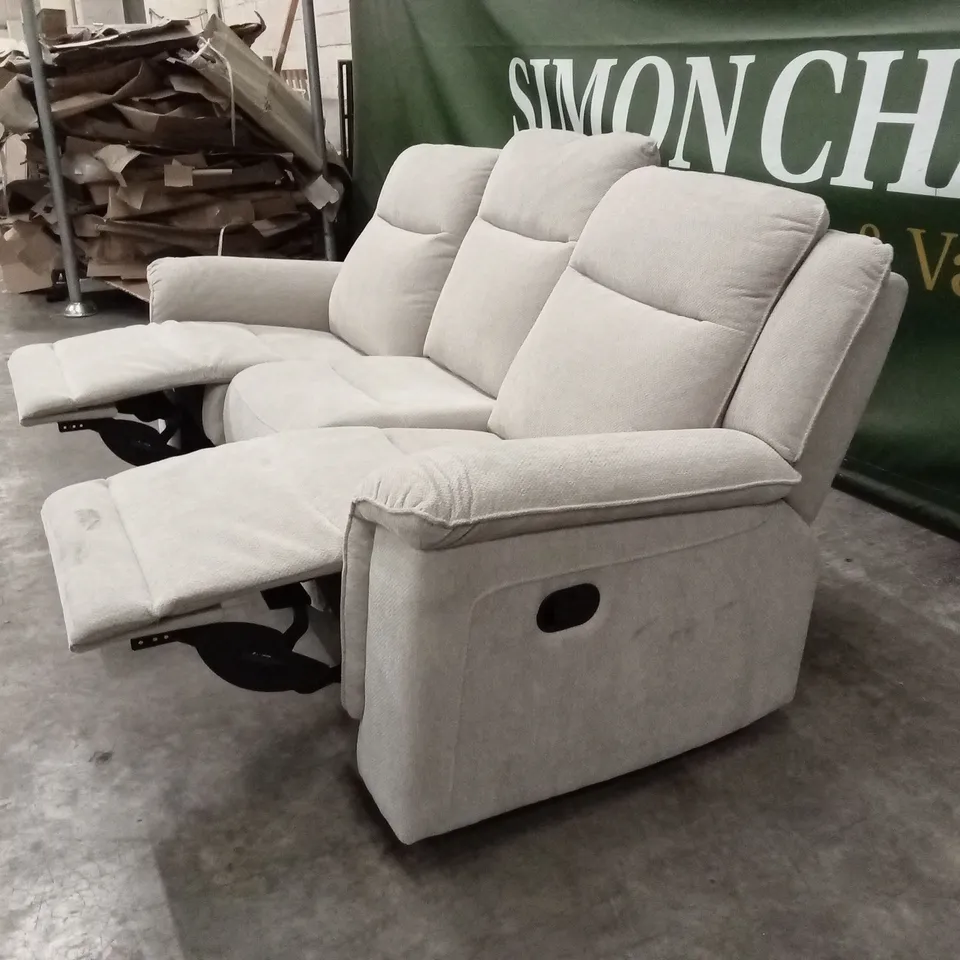 MIRO 3 SEATER MANUAL FABRIC RECLINER SOFA