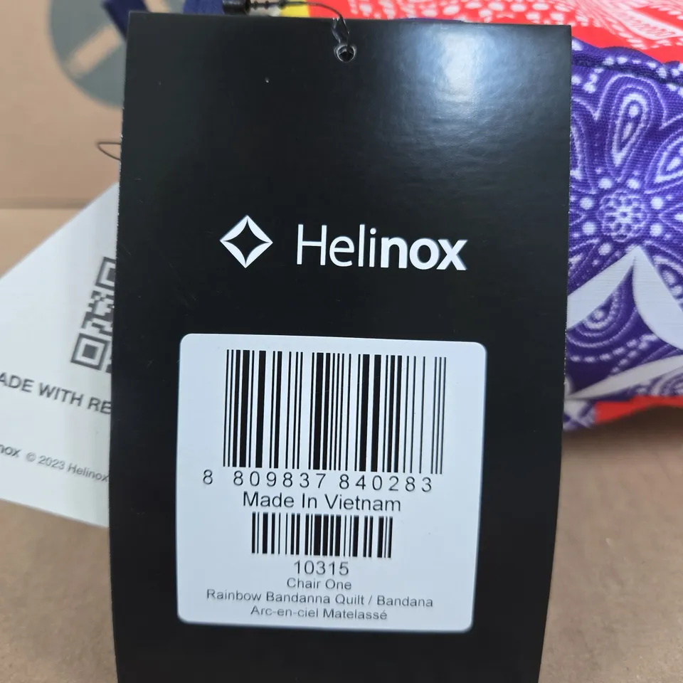 HELINOX CHAIR ONE RAINBOW BANDANNA QUILT
