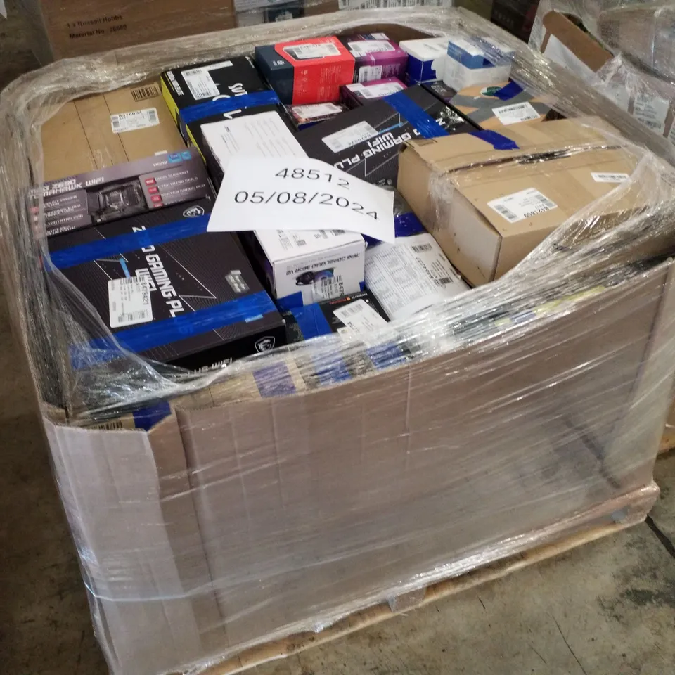 PALLET OF APPROXIMATELY  RAW ASSORTED UNTESTED ELECTRICAL ITEMS TO INCLUDE: