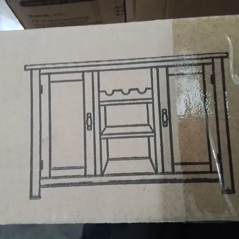 BOXED OKENDYOAK 2 DOOR ARC CABINET -OAK-