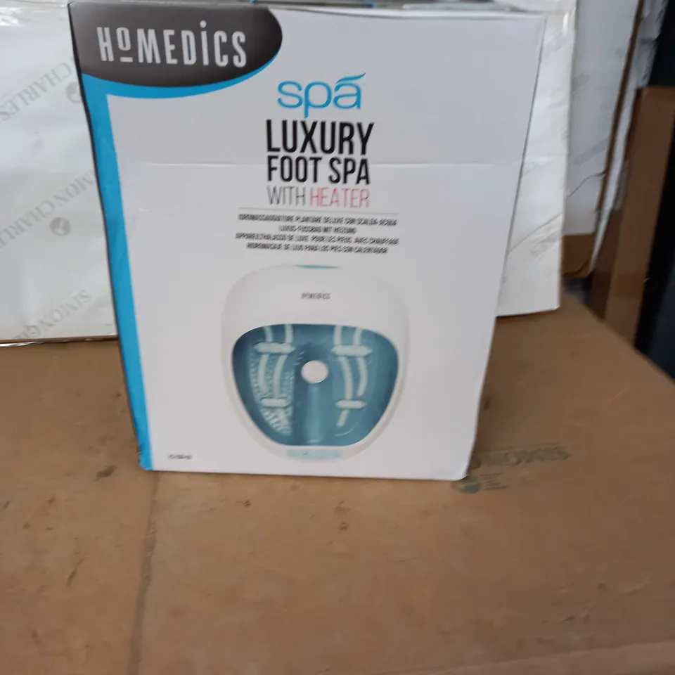 BOXED HOMEDICS SPA LUXURY FOOT SPA WITH HEATER