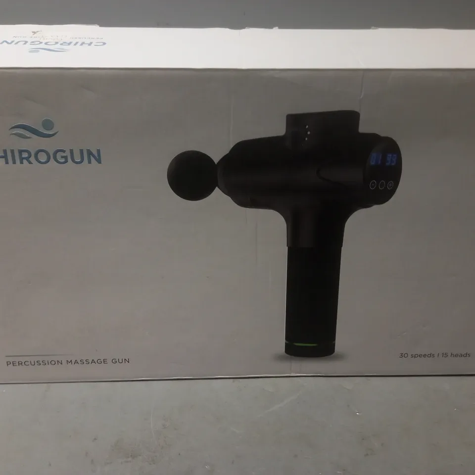 BOXED CHIROGUN PERCUSSION MASSAGE GUN