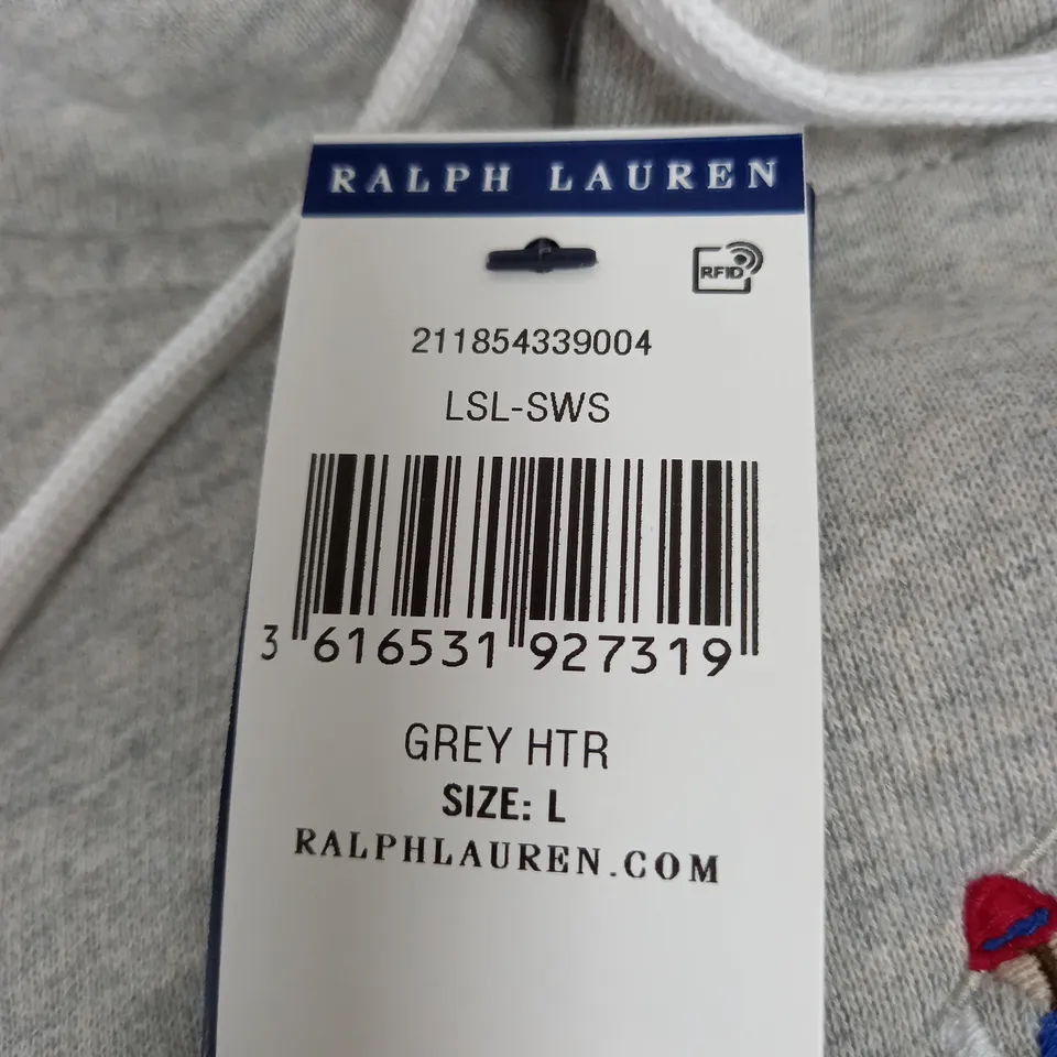 RALPH LAUREN GREY JUMPER - LARGE 