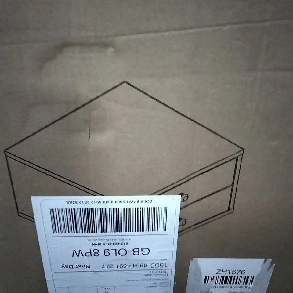 Boxed living and home nightstand white 