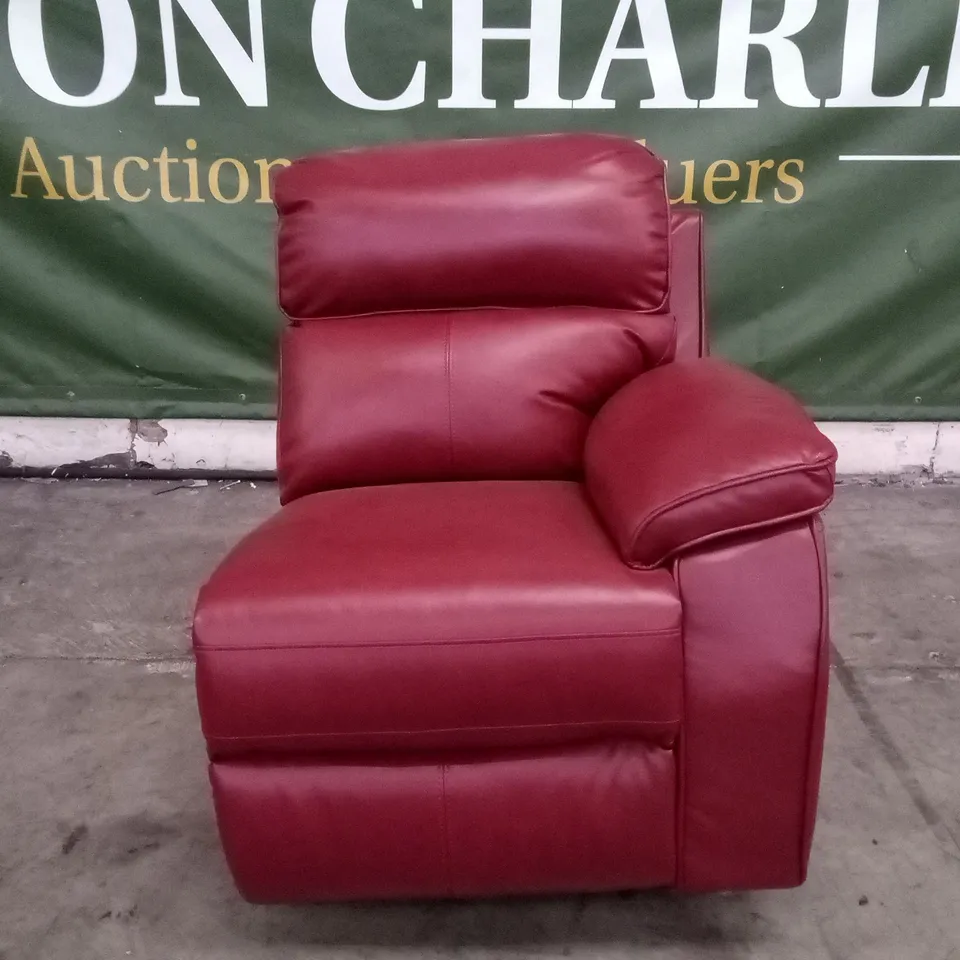 QUALITY DESIGNER CELINE RIGHT HAND ARM RECLINER RED