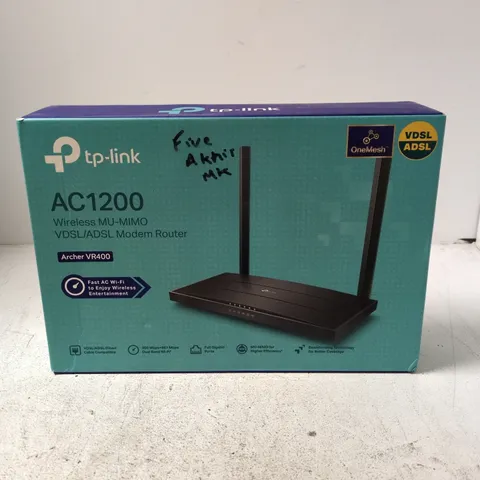 TP-LINK AC1200 WIRELESS MU-MIMO VDSL/ADSL MODEM ROUTER