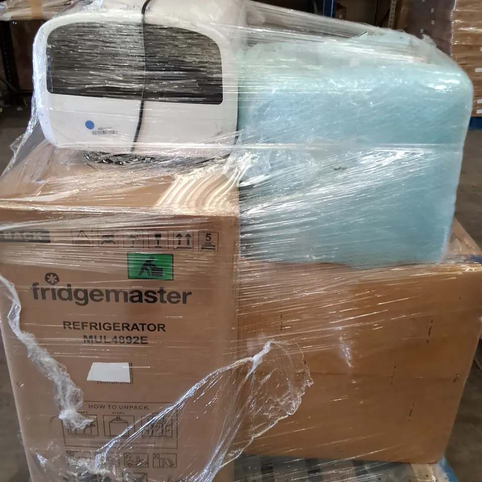 PALLET OF APPROXIMATELY 6 UNPROCESSED RAW RETURN HOUSEHOLD AND ELECTRICAL GOODS TO INCLUDE;