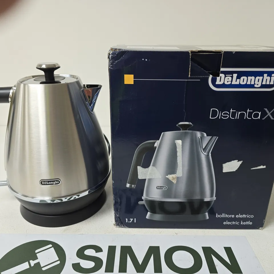DE'LONGHI DISTINTA X ELECTRIC KETTLE, 1.7 L – STAINLESS STEEL