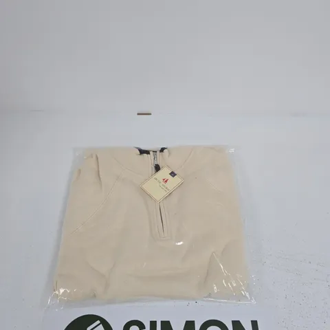 ARCTIC STORM ZIP-UP FLEECE JACKET – CREAM – UK 12 (STYLE STK4164)