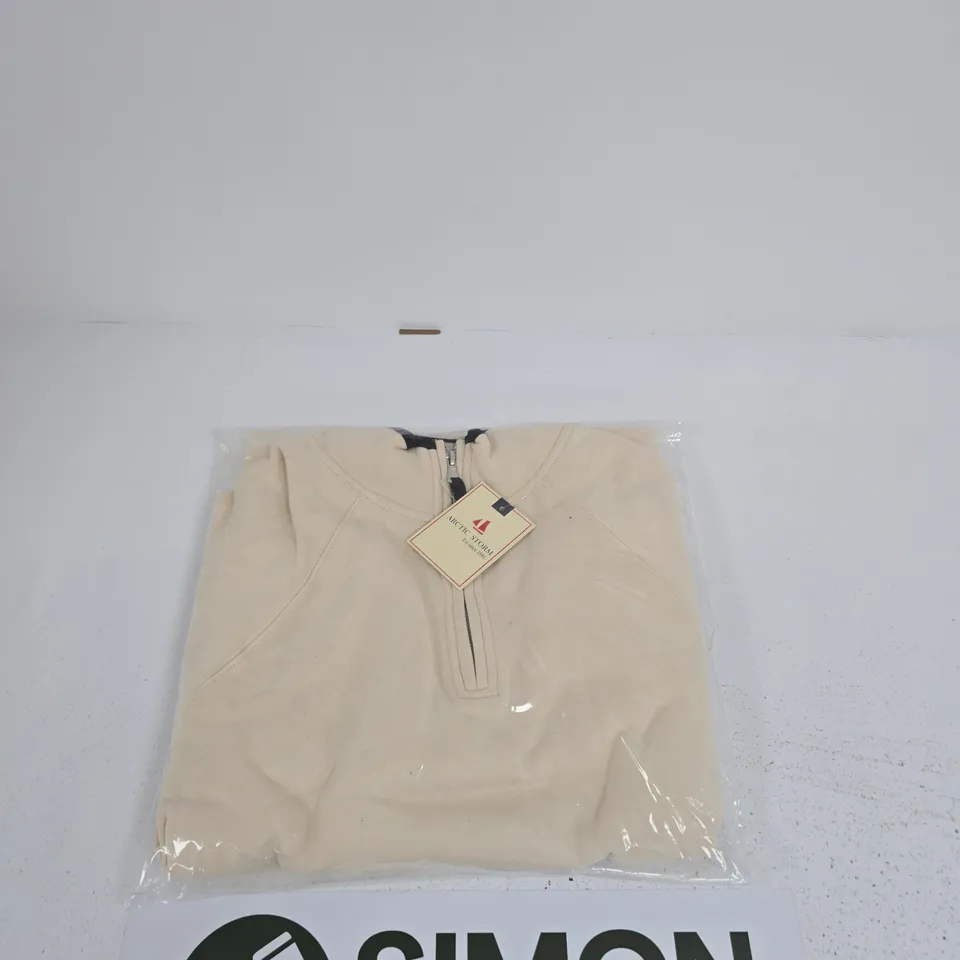 ARCTIC STORM ZIP-UP FLEECE JACKET – CREAM – UK 12 (STYLE STK4164)