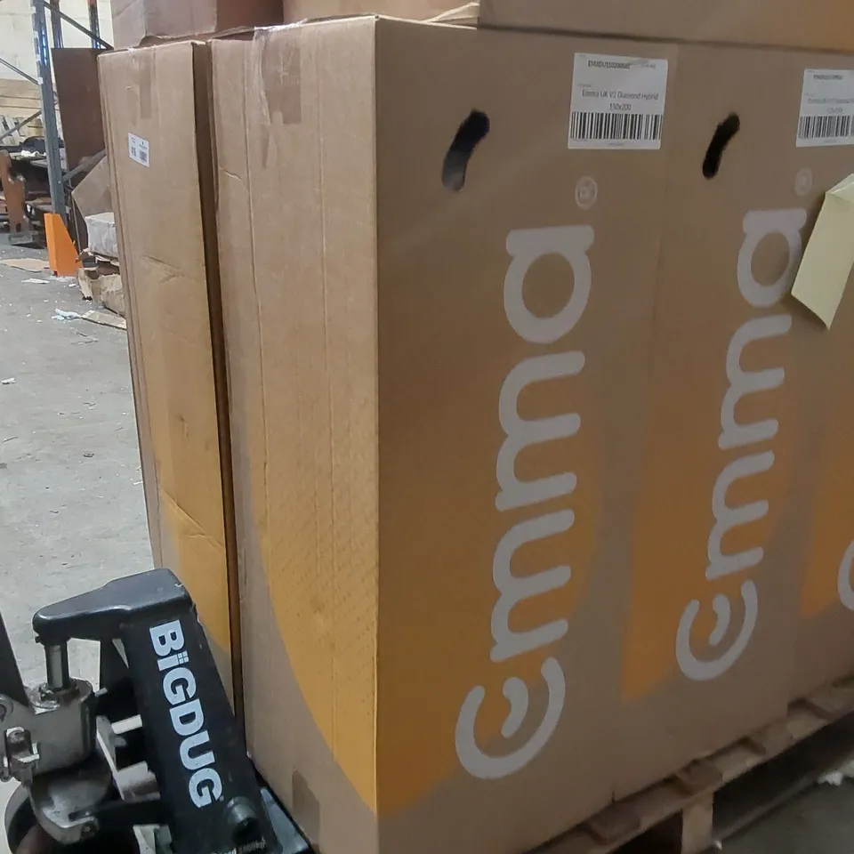 BRAND NEW BOXED EMMA UK V2 DIAMOND HYBRID 150 x 200CM KING SIZE MATTRESS 
