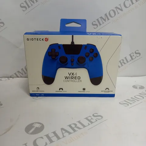 BOXED SEALED GIOTECK VX4 WIRED CONTROLLER FOR PS4/PC