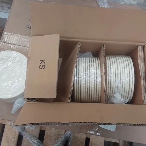 BOX CONTAINING APPROXIMATELY 36x BRAND NEW STEELITE 15.25CM MONTE CARLO SAUCERS