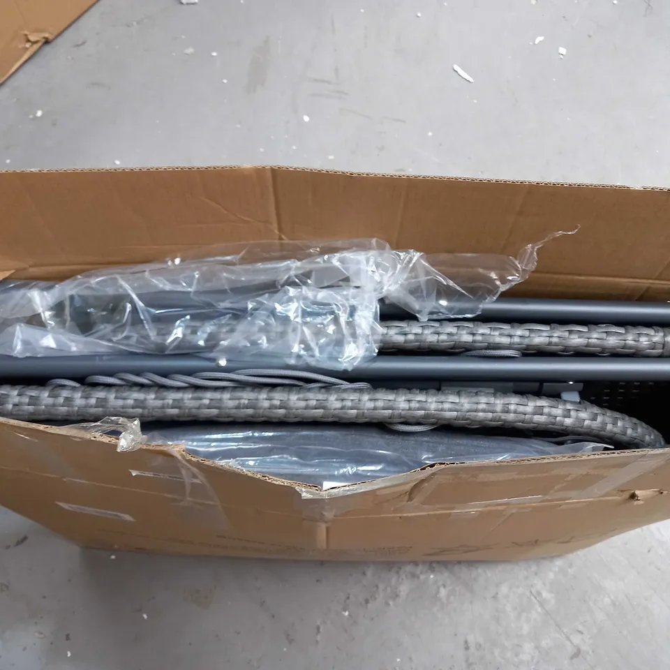 INNOVATORS COLLAPSIBLE 3 PIECE HOLLY BISTRO SET, DARK GREY