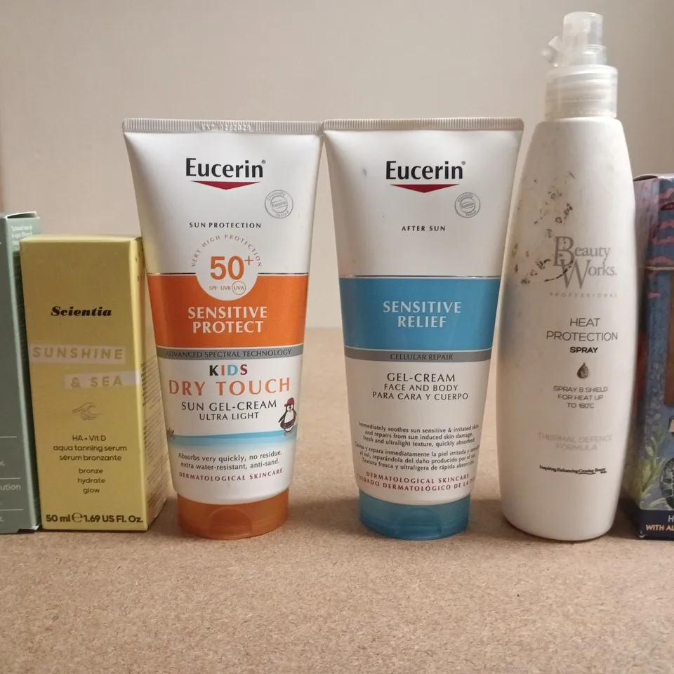 APPROXIMATELY 15 ASSORTED HEALTH & BEAUTY PRODUCTS TO INCLUDE EUCERIN , CAUDALIE AND BEAUTY WORKS