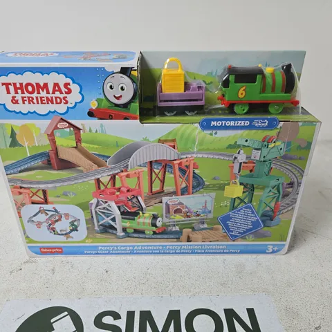 THOMAS & FRIENDS PERCY’S CARGO ADVENTURE MOTORIZED TRAIN SET – FISHER-PRICE BOXED (3+)