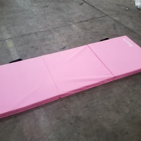 BOXED BONNLO 6' FOLDING TRI-FOLD GYMNASTICS GYM EXERCISE AEROBICS MAT - PINK