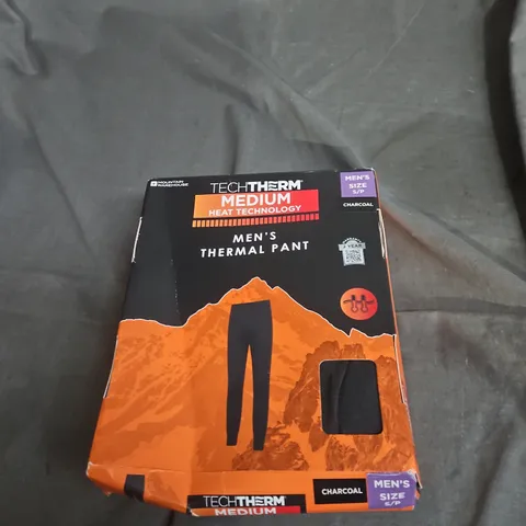 MOUNTAIN WAREHOUSE TECHTHERM MEN'S THERMAL PANT – CHARCOAL, SIZE UK S (S/P)