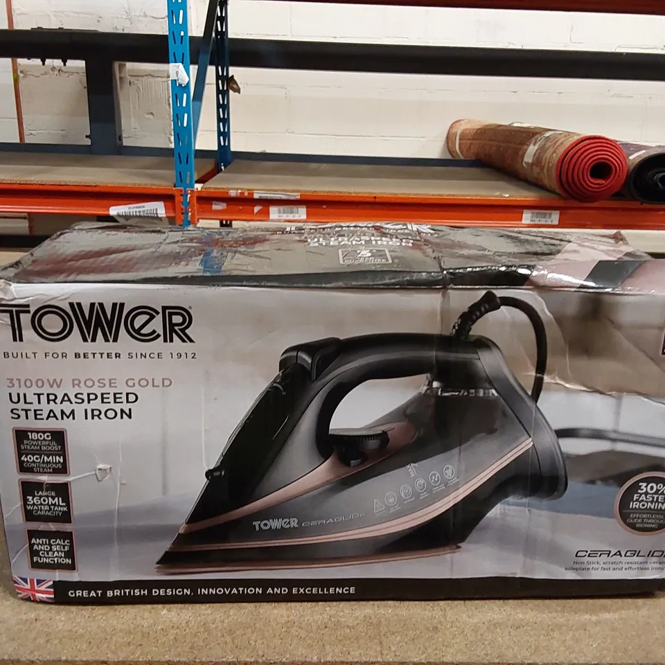 BOXED TOWER 3000W NON STICK SOLE PLATE IRON (1 BOX)