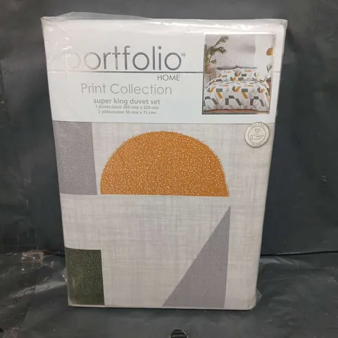 SEALED PORTFOLIO PRINT COLLECTION DUVET SET - MELBOURNE - SUPER KING 