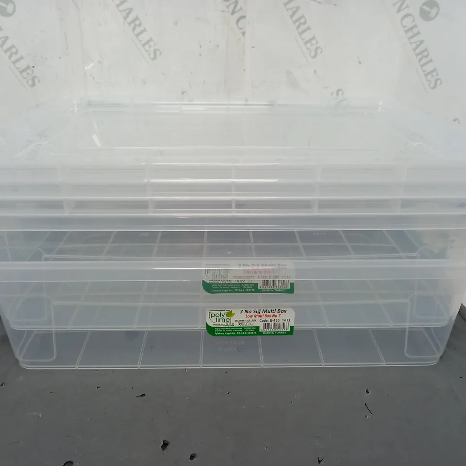 2 LOW MULTI BOX N07 CLEAR TUBS