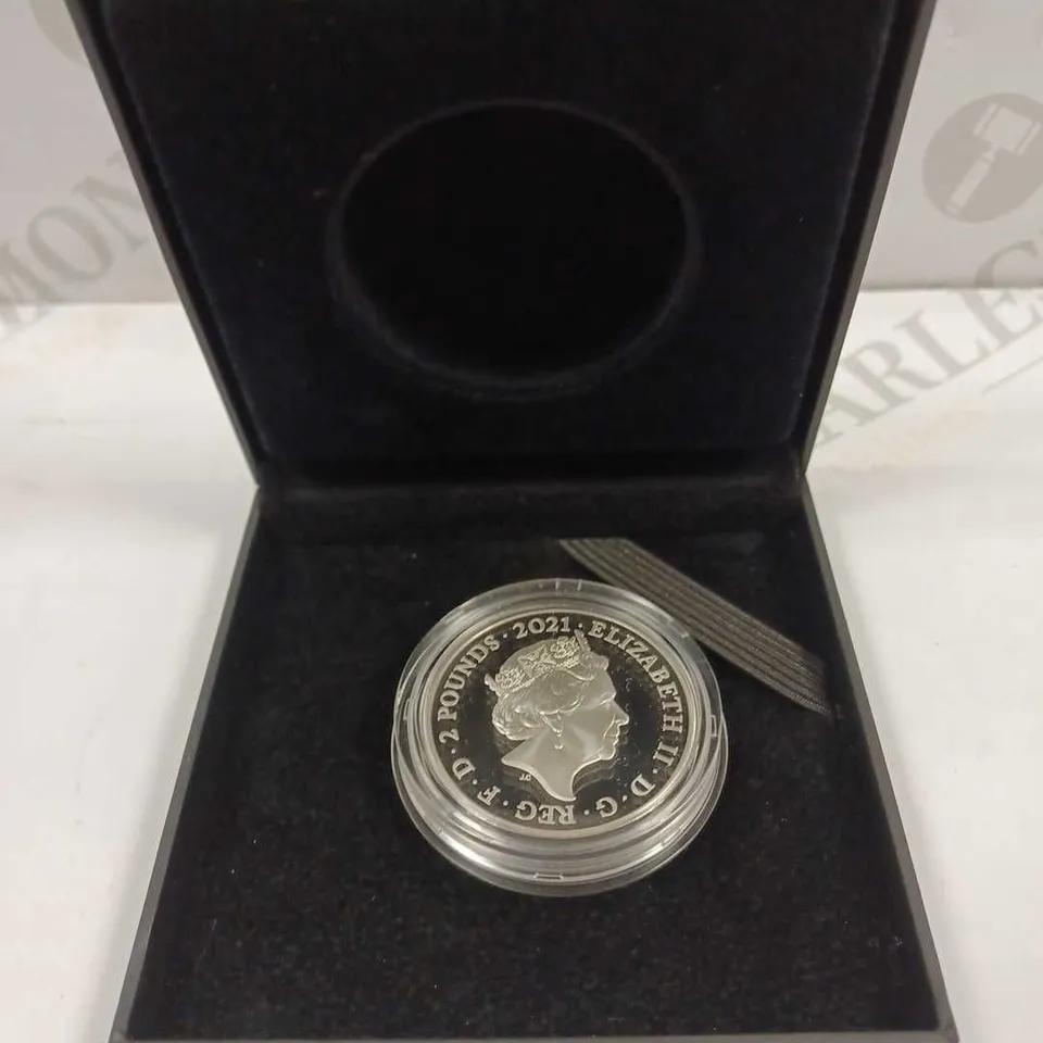 THE ROYAL MINT THE WHO 2021 UK ONE OUNCE SILVER PROOF COIN 