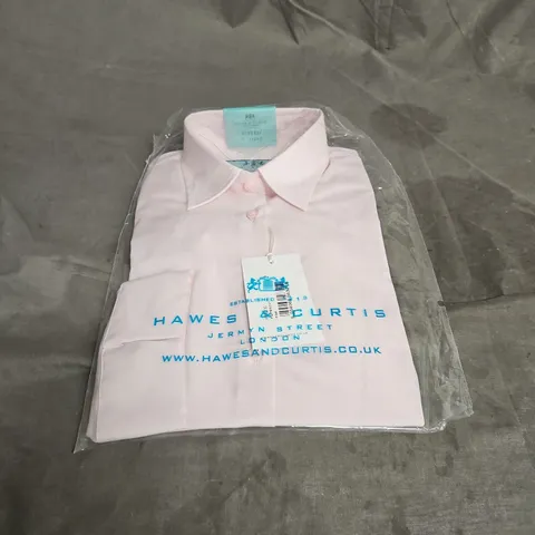 HAWES & CURTIS FITTED 3/4 SLEEVE SHIRT IN PINK SIZE 8