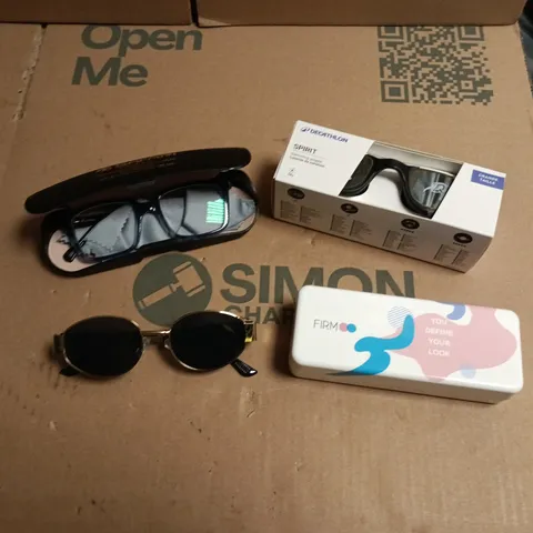 APPROXIMATELY 10 ASSORTED HOUSEHOLD ITEMS TO INCLUDE VARIOUS ASSORTMENT OF SUNGLASSES & EYEWEAR