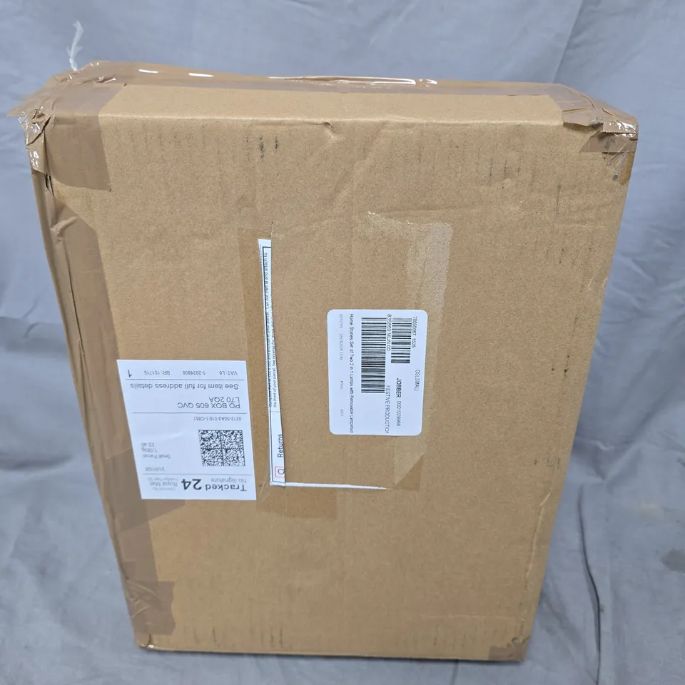 HOME STORIES SET OF TWO 2 IN 1 LAMPS WITH REMOVABLE LAMPSHADE