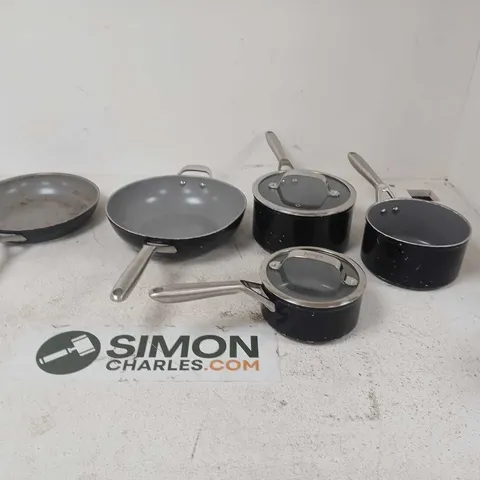 ASSORTMENT OF PANS AND 2 LIDS(NINJA)