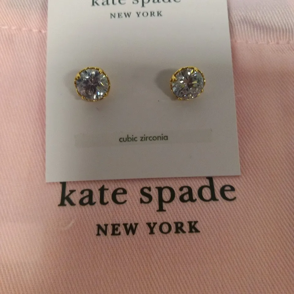 KATE SPADE THAT SPARKLE ROUND STUD EARRINGS 