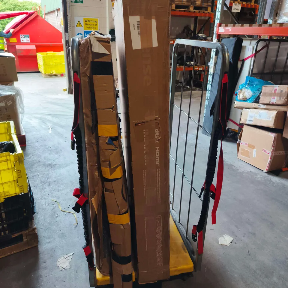 CAGE OF 3 ASSORTED HISENSE TVS TO INCLLUDE 58" & 2 55" - COLLECTION ONLY