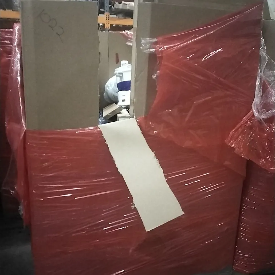 PALLET OF HOUSEHOLD ITEMS TO INCLUDE KICK SCOOTER, KITCHEN FAUCET,FABIAN CLARKE PICTURE FRAMES AND OTHER ASSORTED ITEMS...