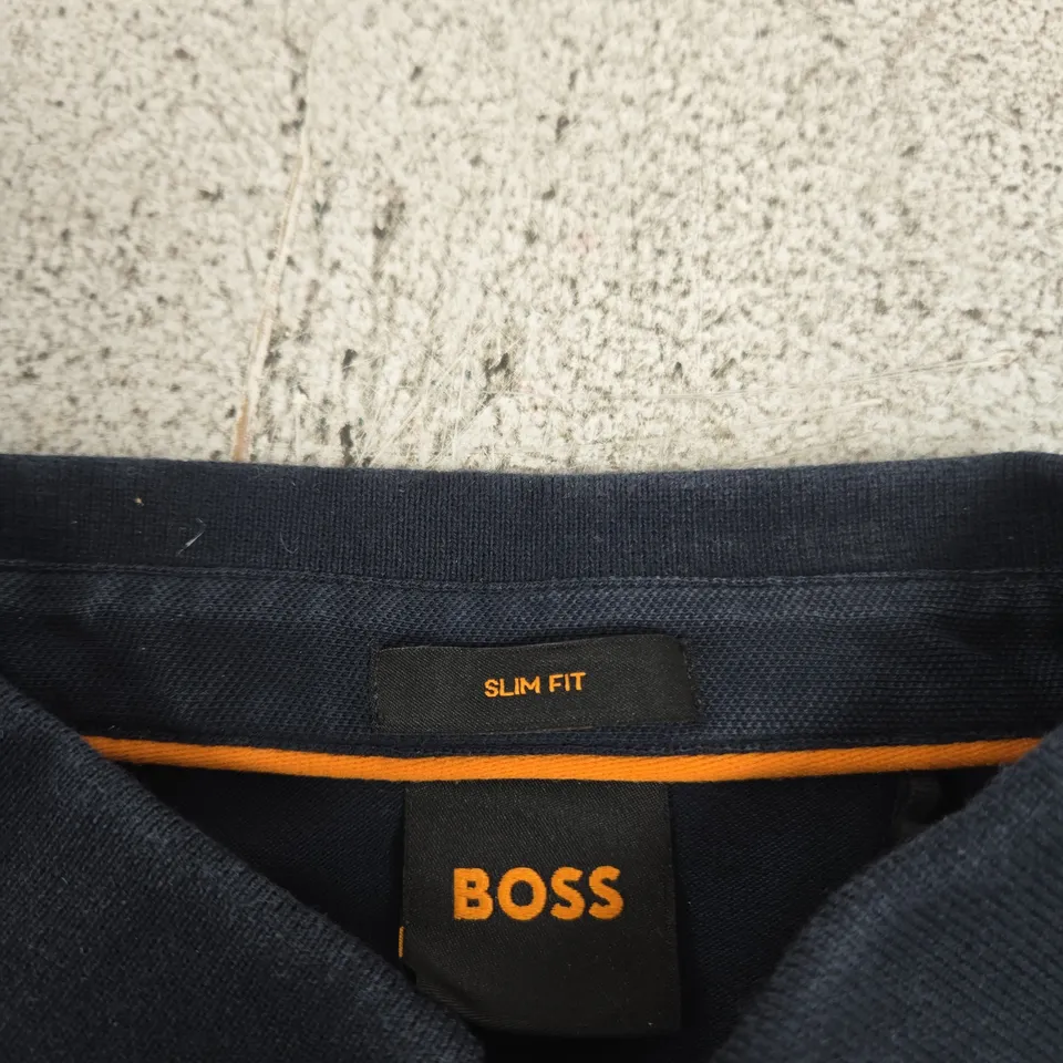 HUGO BOSS SLIM FIT POLO SHIRT – NAVY – UK S