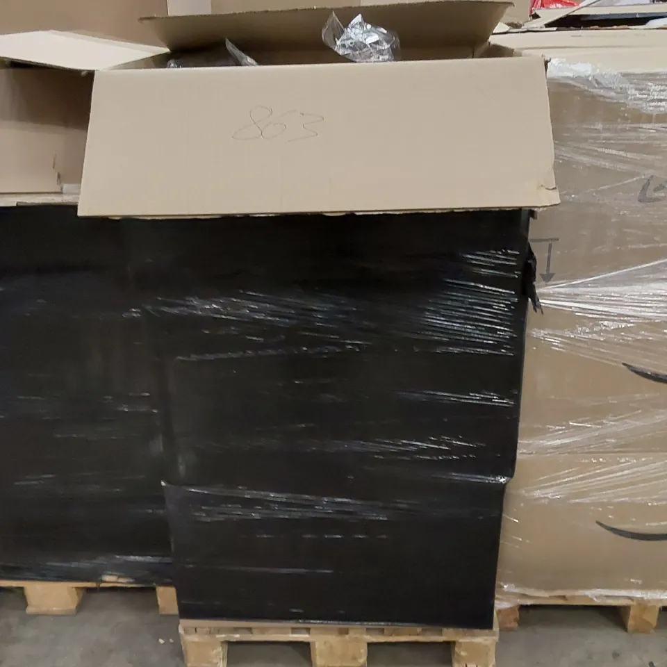 PALLET TO CONTAIN ASSORTED HOUSEHOLD ITEMS AND CONSUMER PRODUCTS. INCLUDING CLOTHING, FOOTWEAR, BOOKS, FILM, DECORATIVE ITEMS, PARTY GAMES ETC