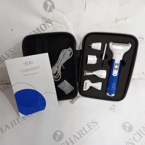 BOXED TILI 5-IN-1 MULTI-FUNCTION HAIR REMOVAL KIT - NAVY