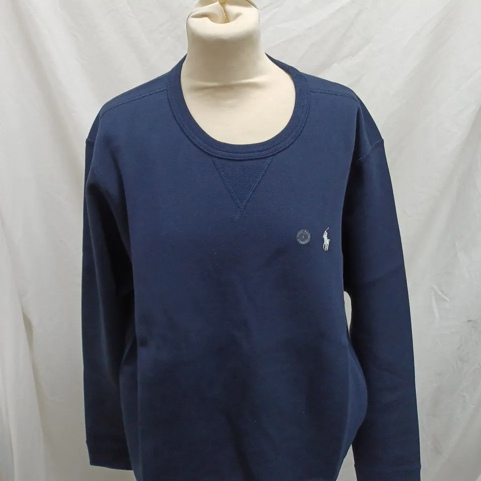 POLO RALPH LAUREN NAVY JUMPER - LARGE