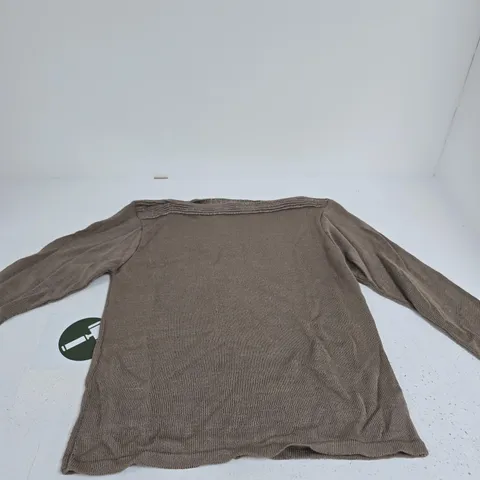 SUGAR CRISP BROWN KNIT JUMPER β XL