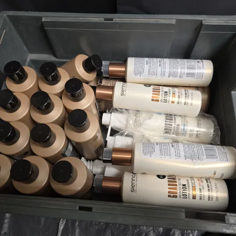 SIEMON BODY LOTION BOTTLES – BEIGE, PUMP-CAP BOTTLES 