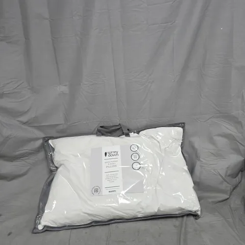 SURREY DOWN GOOSE FEATHER & DOWN PILLOW β SEALED IN PACKAGING