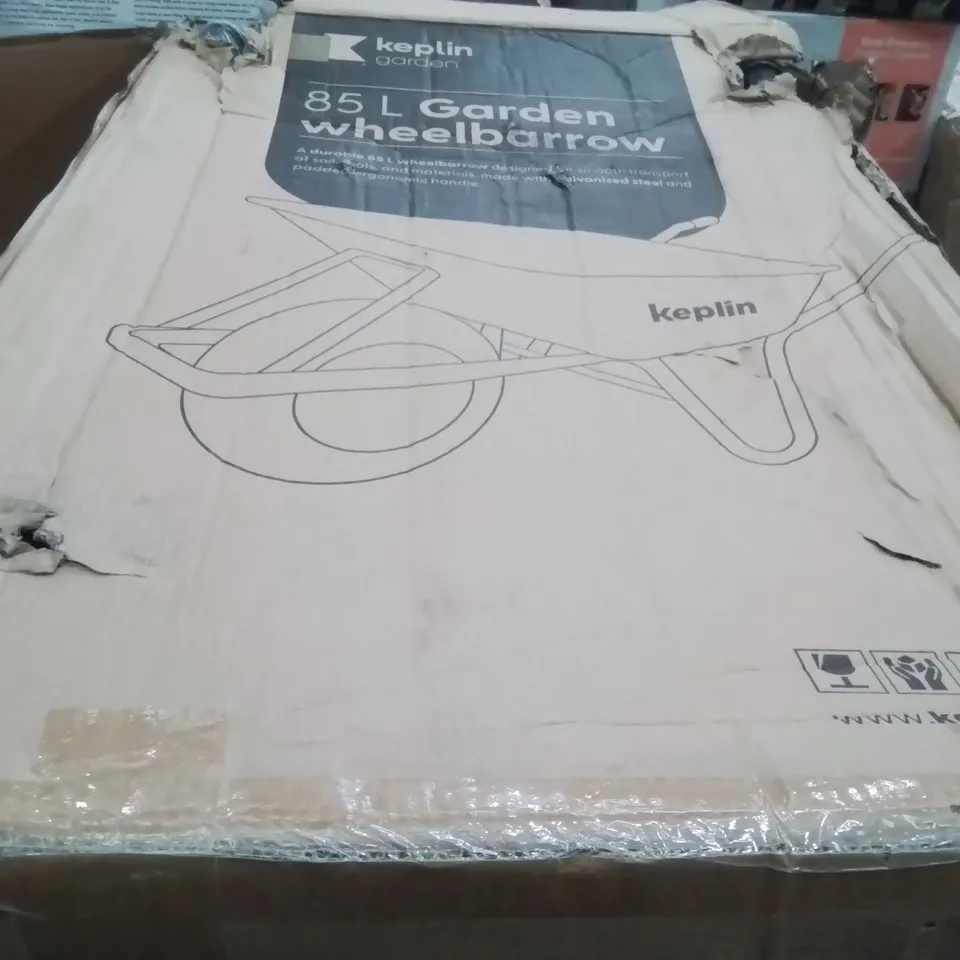 BOXED KEPLIN 85L WHEELBARROW 
