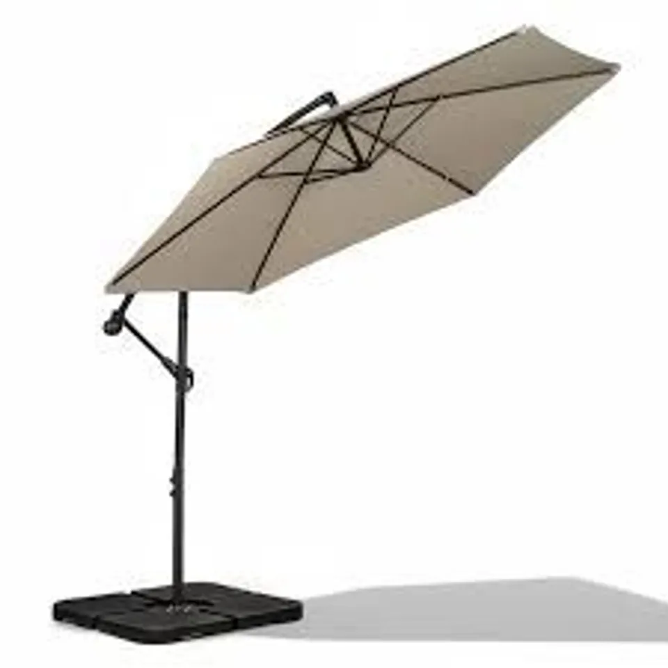 BOXED CANTILEVER PARASOL 3M IVORY