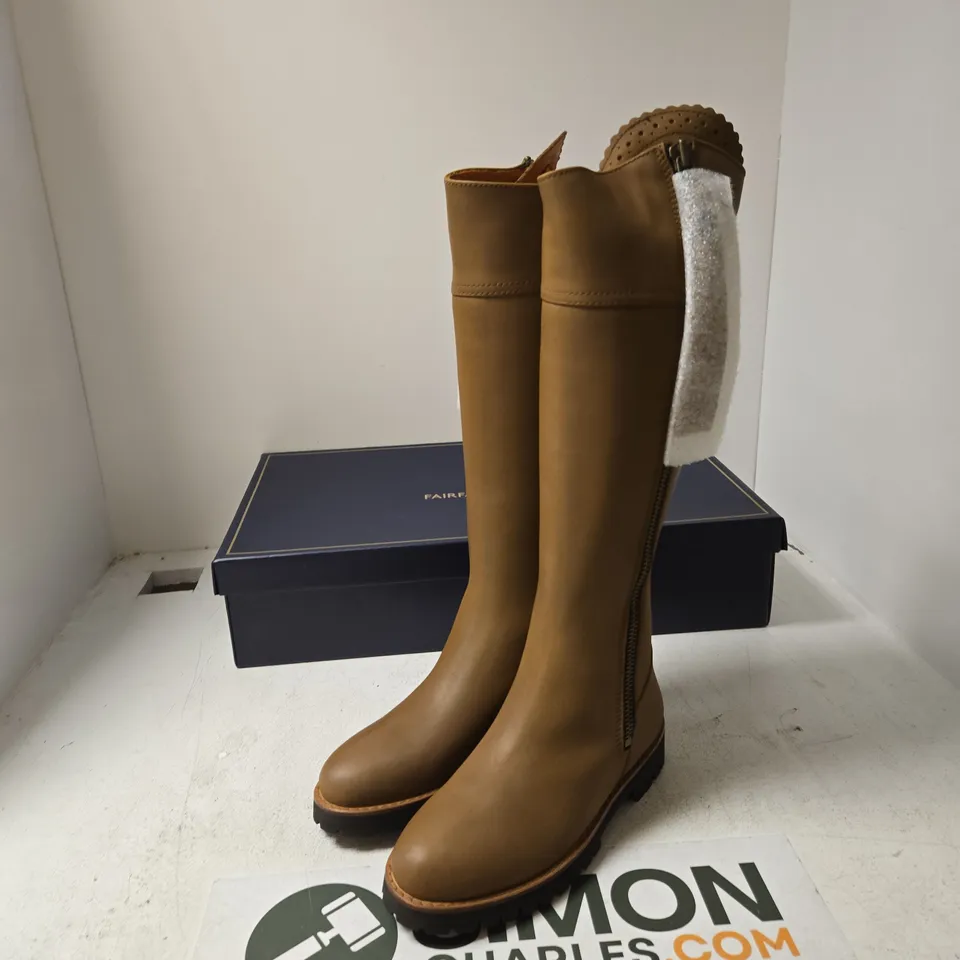 FAIRFAX & FAVOR LADIES NARROW FIT EXPLORER BOOTS - OAK LEATHER, UK 5 (EUR 38)