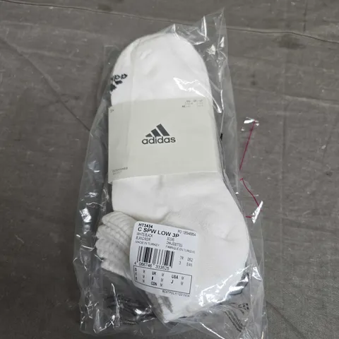 SEALED ADIDAS LOW ANKLE SOCKS - X3 - SIZE 6.5/8