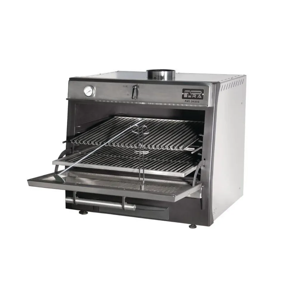 BRAND NEW BOXED PIRA 90 LUX STAINLESS STEEL CHARCOAL OVEN - GP553