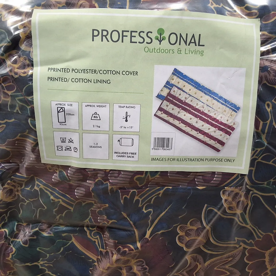 LOT OF 2 BAGGED PRINTED COVERS - APPROXIMATELY 200X95CM